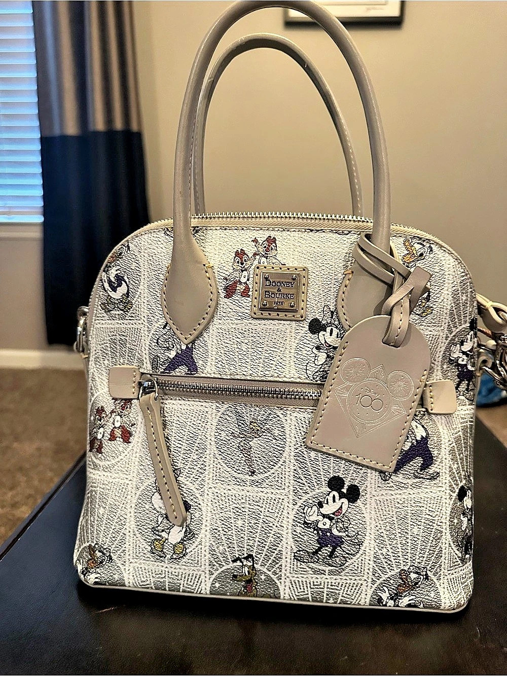 Dooney & Bourke Disney 100 Special Moments Satchel White & Gray